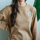 The North Face Heritage Patch Sweatshirt for Women in Brown