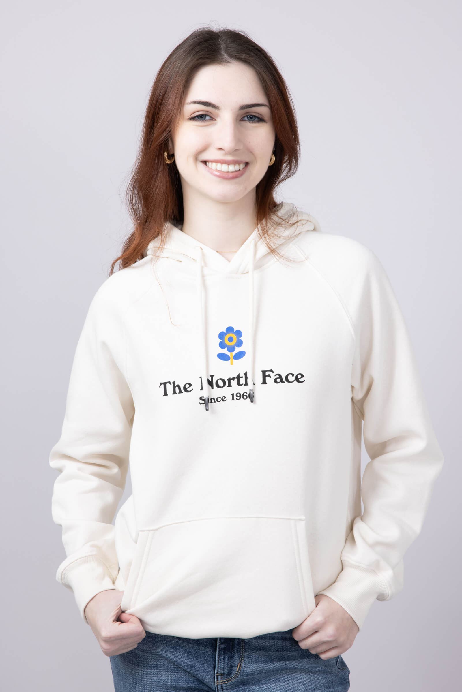 The North Face Strange Colorful World Hoodie for Women in White