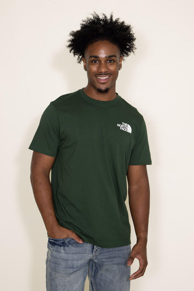 The North Face Short Sleeve Box NSE T-Shirt for Men in Pine