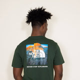 The North Face Short Sleeve Box NSE T-Shirt for Men in Pine