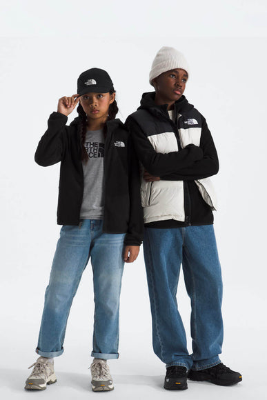 The North Face Youth Glacier Full Zip Jacket in Black