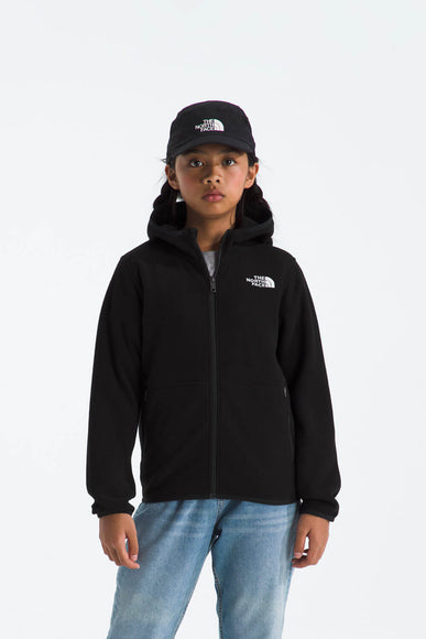 The North Face Youth Glacier Full Zip Jacket in Black
