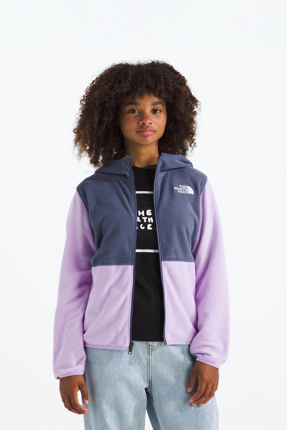 The North Face Youth Glacier Full Zip Jacket in Lilac | NF0A8CVF