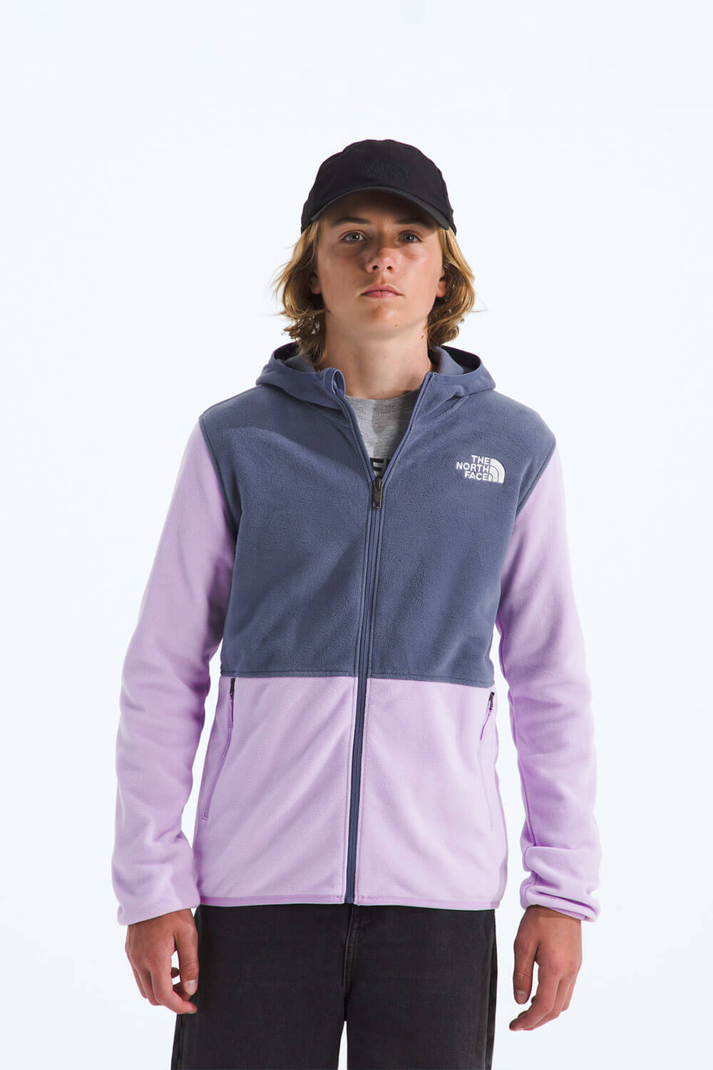 The North Face Youth Glacier Full Zip Jacket in Lilac | NF0A8CVF