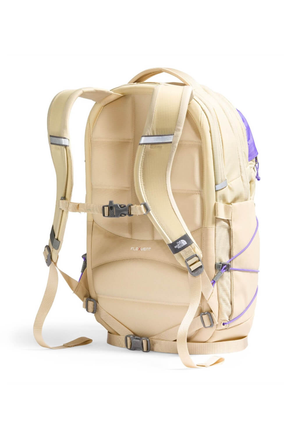 The North Face Borealis Backpack in Gravel/Purple