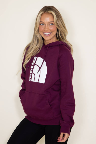 The North Face Jumbo Half Dome Hoodie for Women in Deep Red
