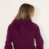 The North Face Jumbo Half Dome Hoodie for Women in Deep Red