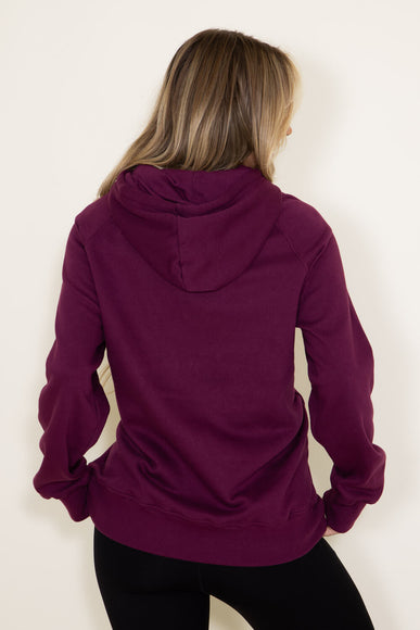 The North Face Jumbo Half Dome Hoodie for Women in Deep Red