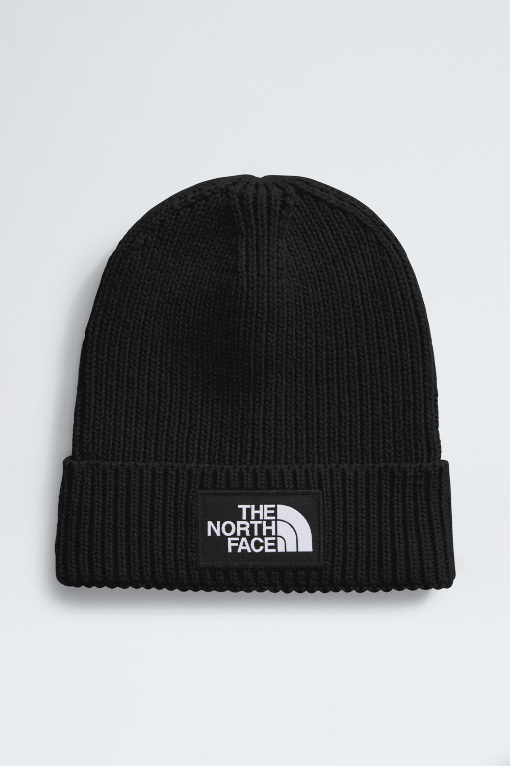 The North Face Youth Logo Cuffed Beanie in Black