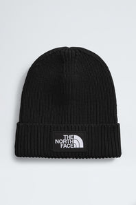 The North Face Youth Logo Cuffed Beanie in Black