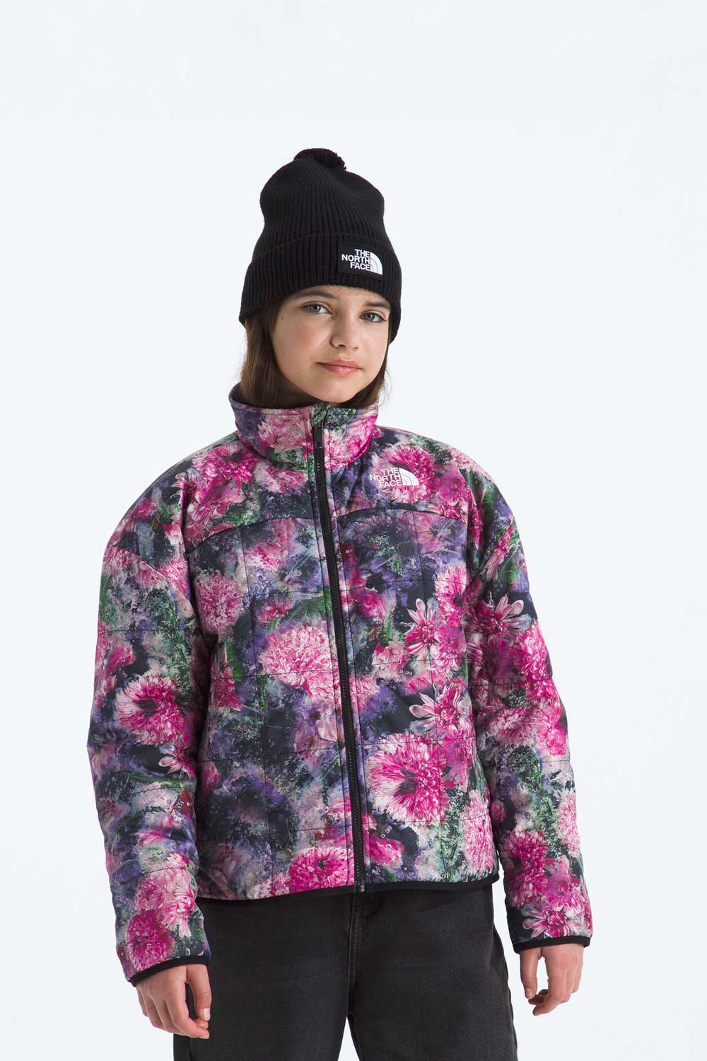 The North Face Reversible Shasta Full Zip Jacket in Pale Blossom Frozen
