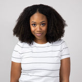 Thread & Supply Asher Striped T-Shirt for Women in White Black