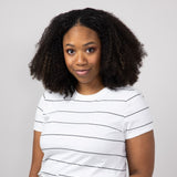 Thread & Supply Asher Striped T-Shirt for Women in White