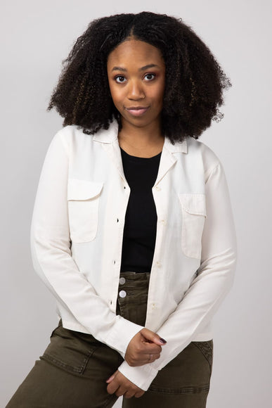 Thread & Supply Casey Button Up Shirt for Women in Bone