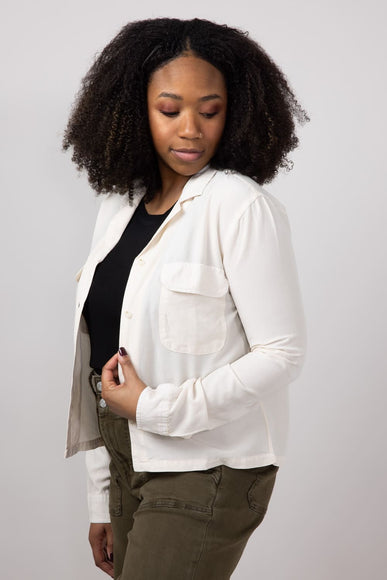 Thread & Supply Casey Button Up Shirt for Women in Bone