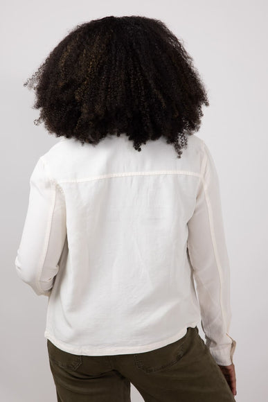 Thread & Supply Casey Button Up Shirt for Women in Bone