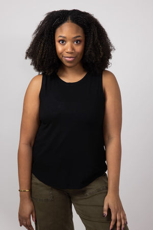 トップス theredthread S fluffy knit tops black THEREDTHREAD / ザレッドスレッド】S fluffy knit tops