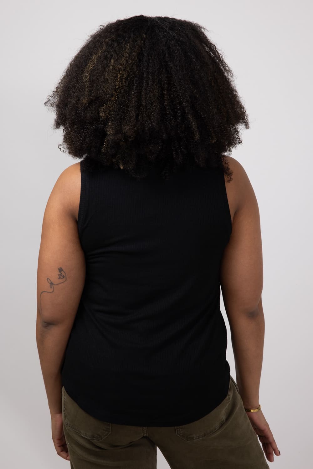 Thread & Supply Euclid Tank Top for Women in Black | T1562RSTS