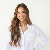 Thread & Supply Heath Button Up Shirt for Women in White