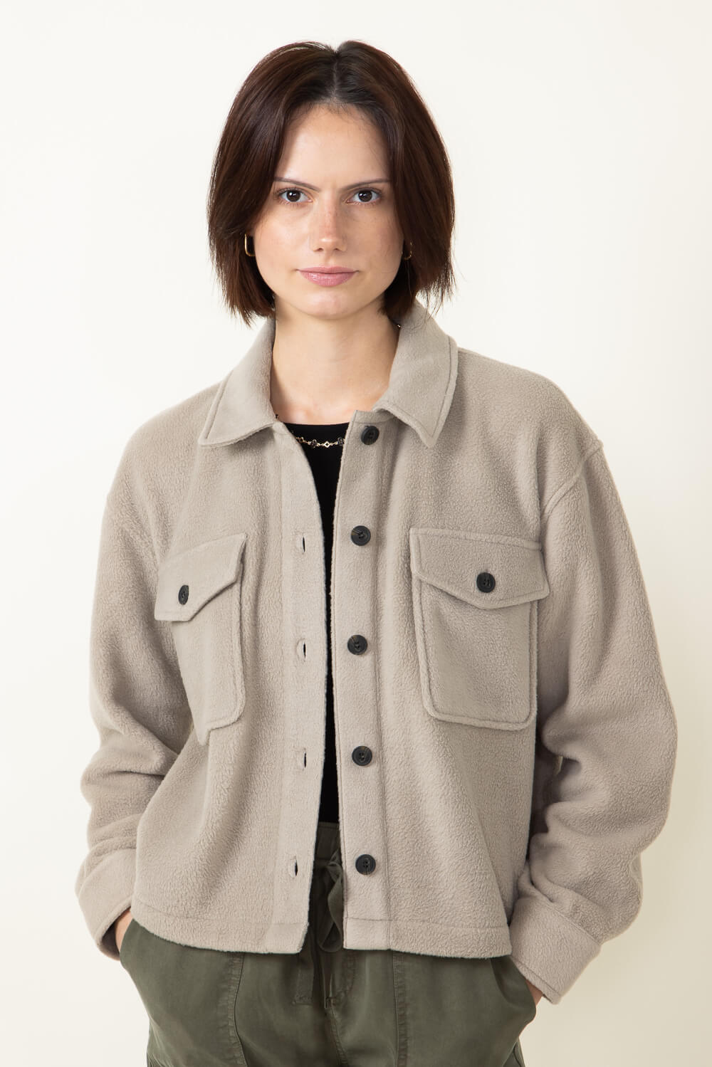 Thread & Supply Auria Trucker Jacket in Vintage Khaki