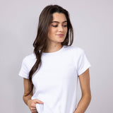 Thread & Supply Lexi Ribbed T-Shirt for Women in White