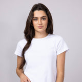 Thread & Supply Lexi Ribbed T-Shirt for Women in White