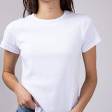Thread & Supply Lexi Ribbed T-Shirt for Women in White