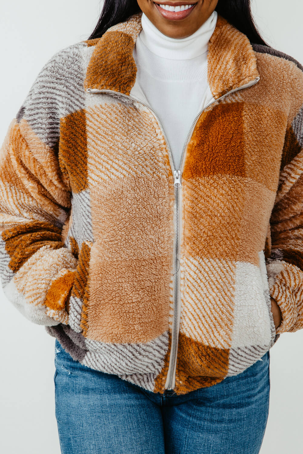 Teddy Bomber Jacket- Copper –  a kind heart
