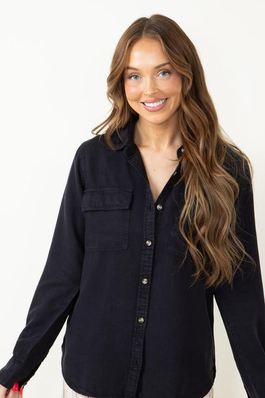 Thread & Supply Radelyn Button Up Shirt for Women in Black