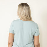 Thread & Supply Recreation T-Shirt for Women in Aqua Grey 