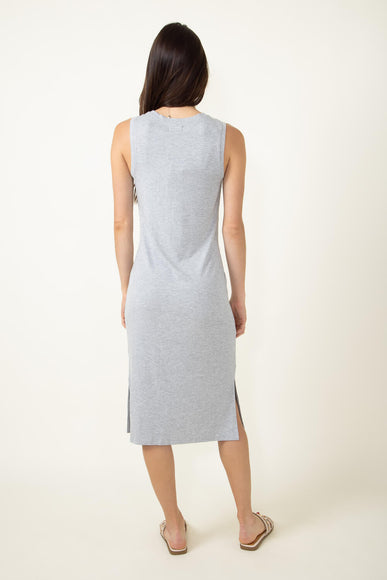 Thread & Supply Ribbed Dress for Women in Grey