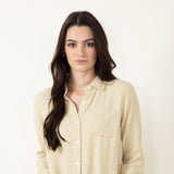 Thread & Supply Riley Button Up Shirt for Women in Light Khaki