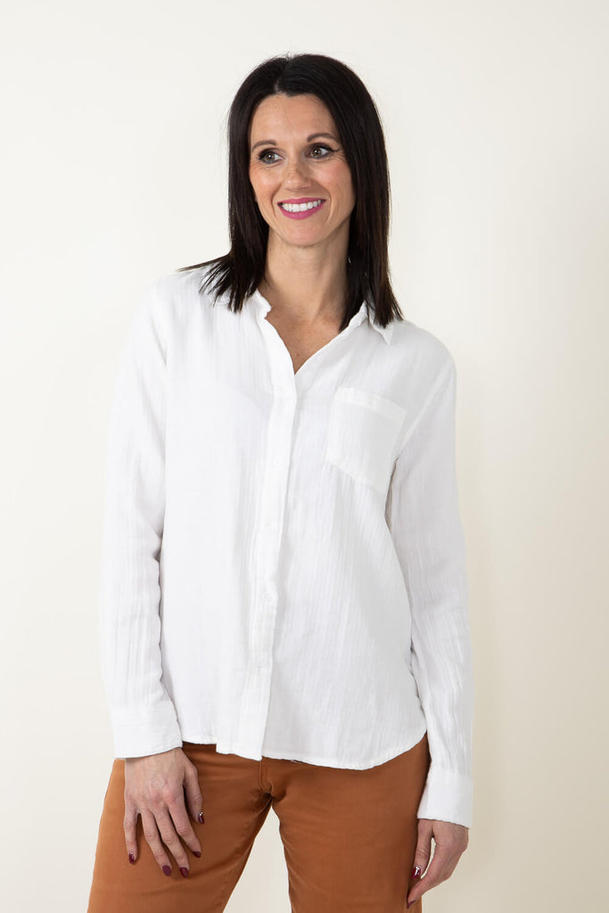 Nel Sheer Button Up Shirt - Pink – The Frankie Shop