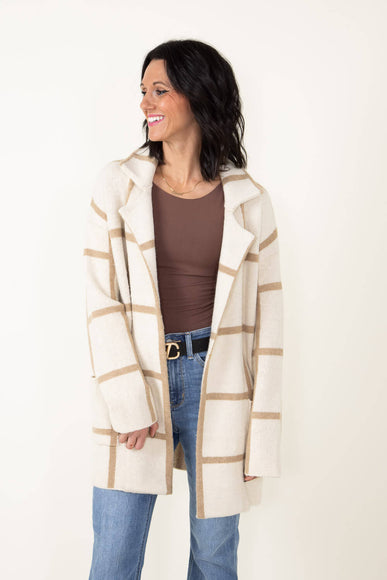 Thread & Supply Zane Cardigan Coat for Women in Ivory