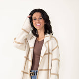 Thread & Supply Zane Cardigan Coat for Women in Ivory