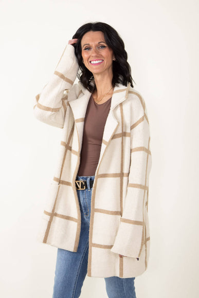 Thread & Supply Zane Cardigan Coat for Women in Ivory
