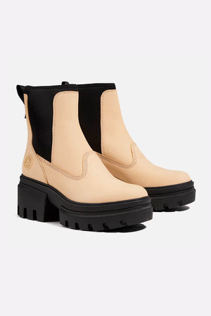 Timberland★Everleigh Boot Chelsea Light Yellow Nubuck Timberland EVERLEIGH CHELSEA Light Yellow Women's Nubuck