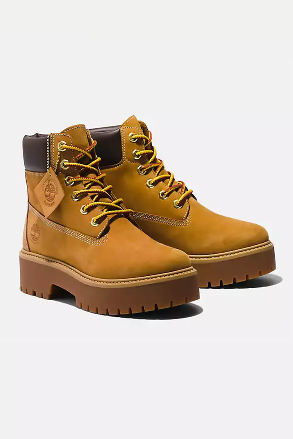 Timberland Stone Street Combat Booties for Women in Brown