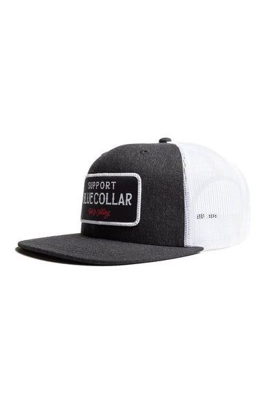 Troll Co. Barricade Snap Back Trucker Hat for Men in Grey