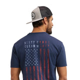 Troll Co Dirty Hands Clean Money Flagship T-Shirt for Men in Navy