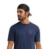 Troll Co Dirty Hands Clean Money Flagship T-Shirt for Men in Navy