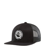 Troll Co. Haggler Flat Brim Trucker Hat for Men in Black
