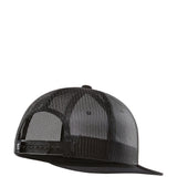 Troll Co. Haggler Flat Brim Trucker Hat for Men in Black