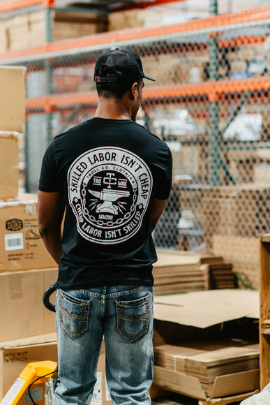 Troll Co. Skilled Labor T-Shirt for Men in Black