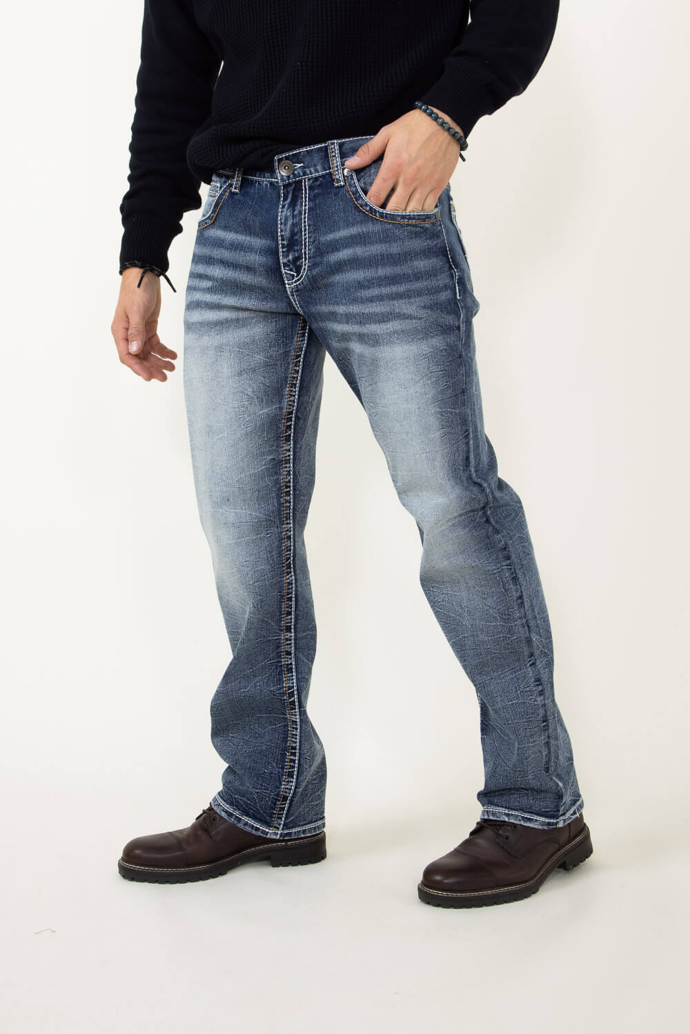 True Luck Camillo Bootcut Jeans for Men | TL22031608 – Glik's