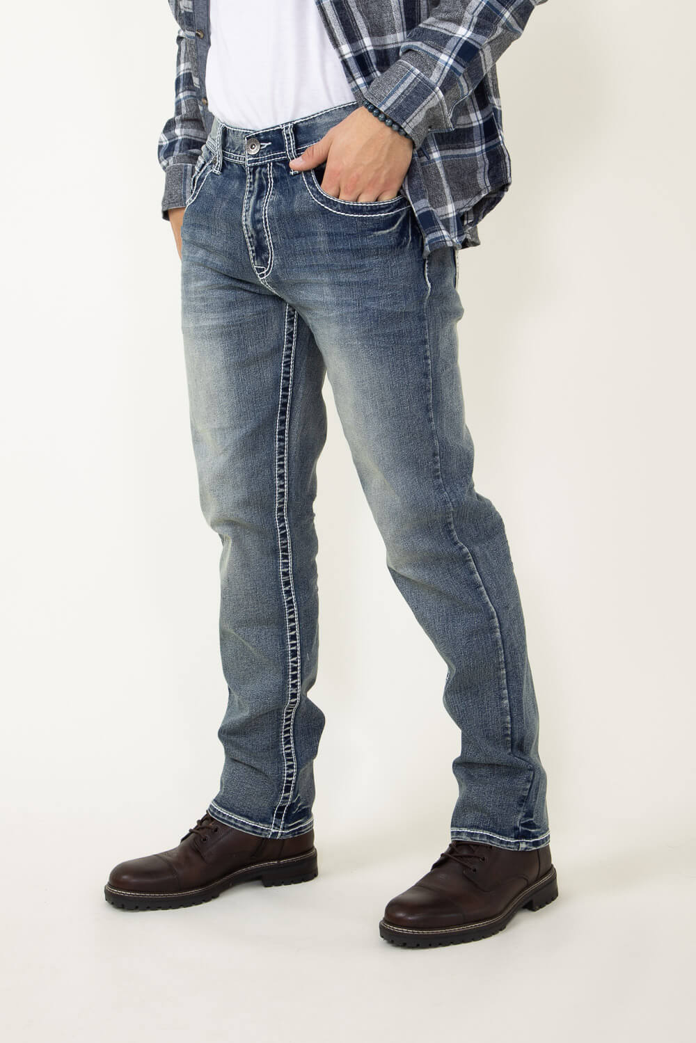 True Luck David Straight Jeans for Men
