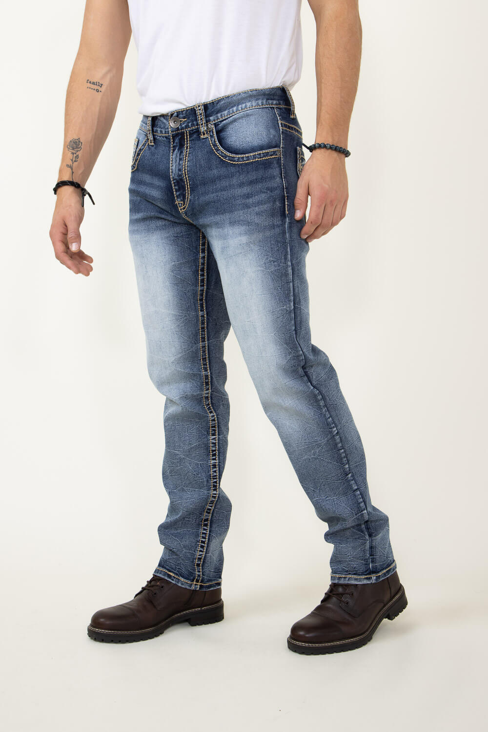 True Luck Hiroki Straight Jeans for Men
