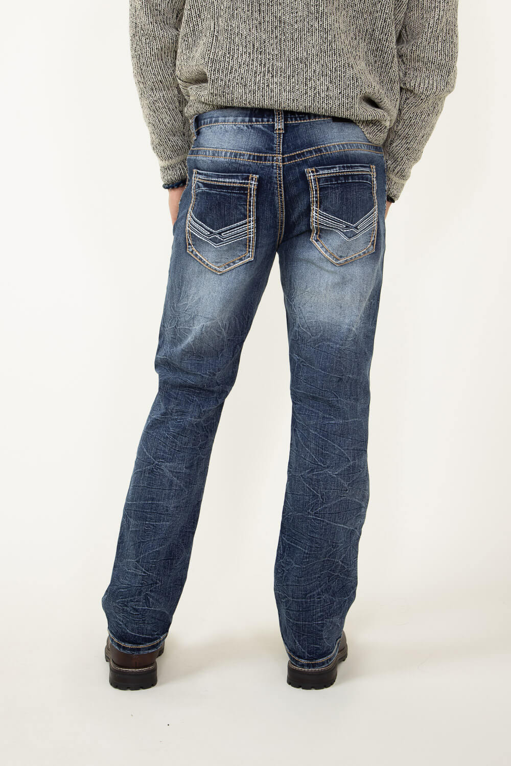 True Luck Arlington Bootcut Stretch Jeans for Men