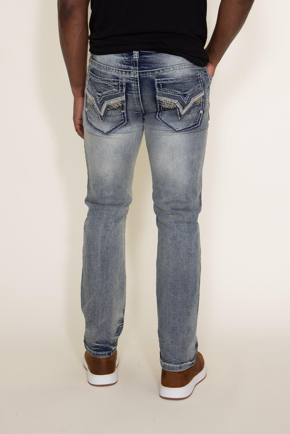 True Luck Kirk Bootcut Stretch Jeans for Men