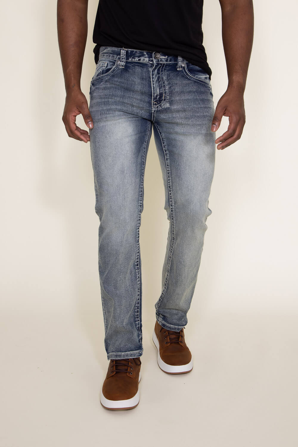 True Luck Kirk Bootcut Stretch Jeans for Men